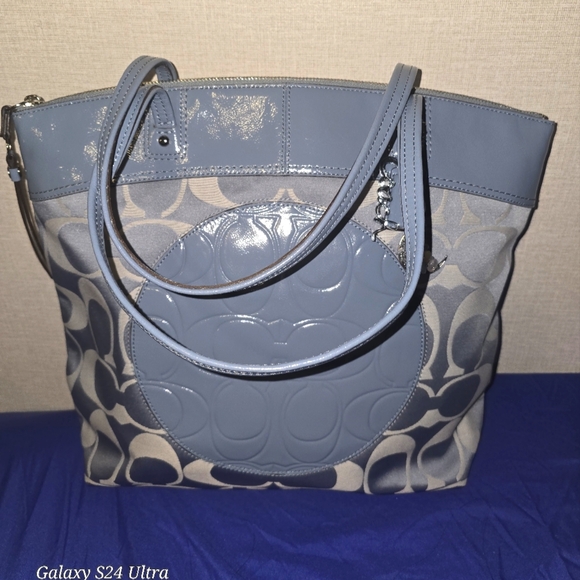 Coach Handbags - New Coach Laura Tote Bag Blue